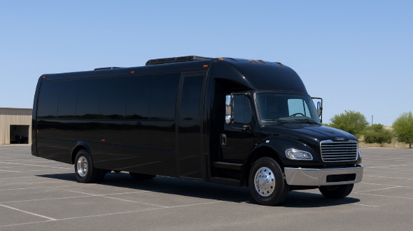 Exterior of Charter Bus Company Berwyn's 30 Passenger Minibus in Berwyn