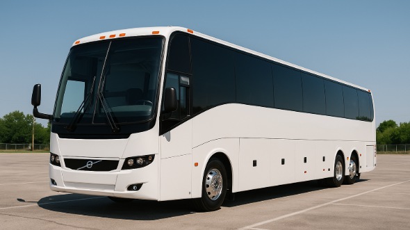 Exterior of Charter Bus Company Berwyn's 55 Passenger Charter Bus in Berwyn