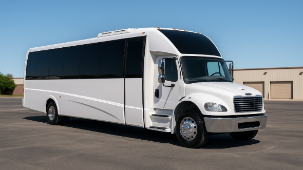 Exterior of Charter Bus Company Berwyn's Party Bus in Berwyn