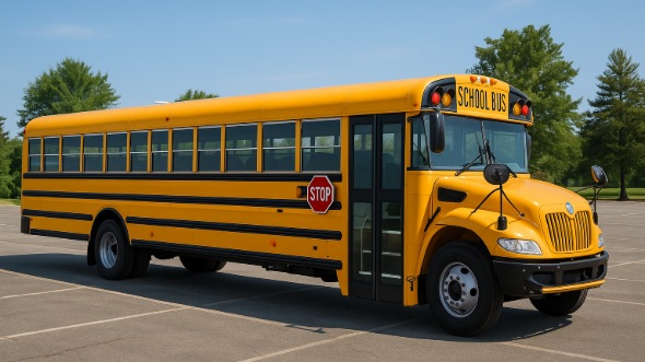 Exterior of Charter Bus Company Berwyn's School Bus in Berwyn