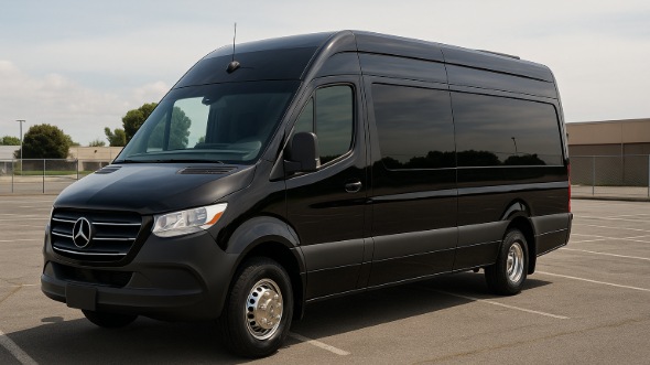Exterior of Charter Bus Company Berwyn's Sprinter Limo in Berwyn
