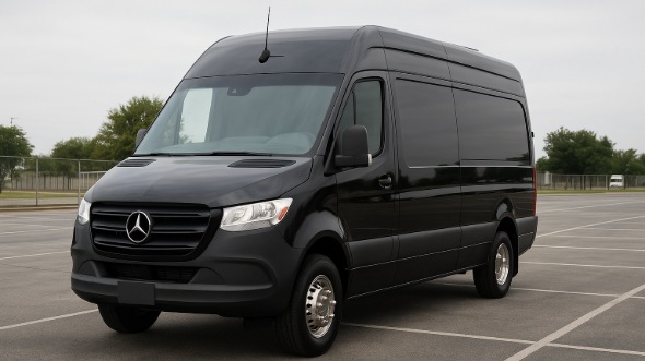 Exterior of Charter Bus Company Berwyn's Sprinter Van Rental With Driver in Berwyn
